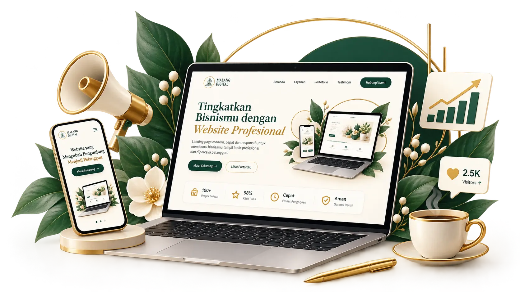Ilustrasi Landing Page
