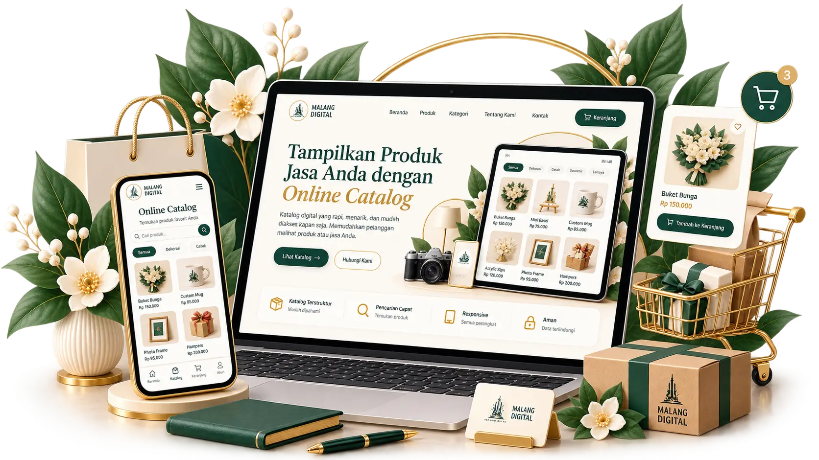 Ilustrasi Online Catalog